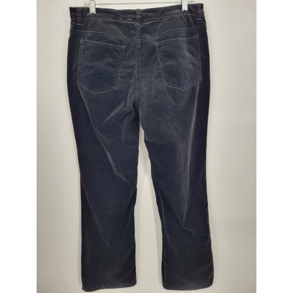 Chicos Black Velvet Pants Size 1 (8) Button/Zip - Picture 6 of 6